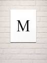 M, The Letter M, M Poster, Alphabet Print" Metal Print for Sale by ...