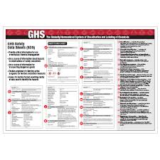 Ghs Safety Data Sheet Wall Chart
