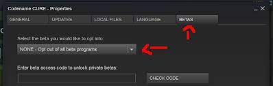 If a password is specified they will be required to put in the . Steam Community Guide Cure Accessing The Beta Branch