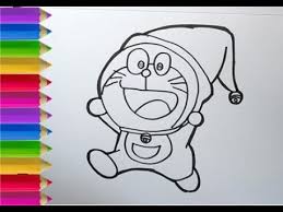 Gambar sketsa doraemon merokok gambar mewarnai. Cara Menggambar Dan Mewarnai Doraemon Topi Santa Claus Youtube
