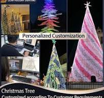 Giant 25M 3D LED smart christmas tree motif light for ...
