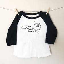 Black And White Baseball Tee Toddler Asl Black White Toddler Raglan Tshirt American Sign Language Baby Sign Language Toddler Tshirt Hipster Baby Clothes Hipster Toddler Tees Hipster Toddler