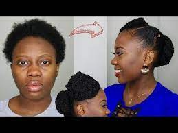 Easy Natural Protective Hairstyle Short 4c Natural Hair Tutorial Youtube Natural Hair Tutorials Short Natural Hair Styles 4c Natural Hair