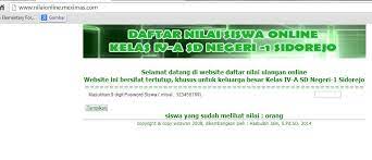 Jan 19, 2012 · latar belakang sistem informasi nilai online (sino) adalah sebuah sistem berbasis web yang menampilkan informasi nilai siswa dalam suatu instansi pendidikan. Daftar Nilai Siswa Online Hasbullah Jaini Blog