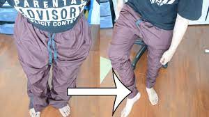 First, start picking out the seam along the waistband. Diy Baggy To Skinny Thrifted Trackpants Kad Transformation 3 Youtube