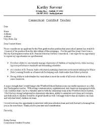 First Grade Teacher Cover Letter Example Cover Letter For Resume