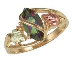 Customized wedding rings and unique black hills gold styles not found anywhere else. Black Hills Gold Ladies Ring W Marquise Shaped Mystic Fire Topaz Gemstone Blackhillsgold Direct