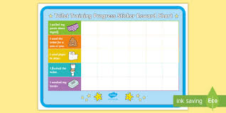 Toilet Training Progress Sticker Reward Charts Potty