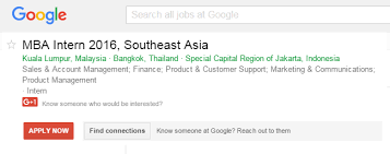 I'd be stoked to just get the chance of an interview for an internship position, but i'm not sure what the exact requirements and expectations really are. Google Mba Internship In Southeast Asia