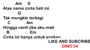 F g di dalam sehatku, di dalam sakitku. Chord Rossa Atas Nama Cinta Chord Walls