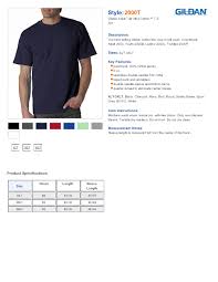 Gildan 2000t Ultra Cotton T Shirt Tall Sizes