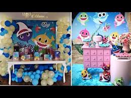 baby shark party ideas for birthday 2 بيبي شارك حفلات اعياد ميلاد توائم بيبي شارك youtube baby shark shark baby