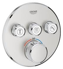 A thermostatic mixer maintains an exact water temperature for the duration of your shower. Grohe 29121dc0 Grohtherm Smartcontrol 3 Way Thermostatic Shower Mixer Super Steel Vieffetrade