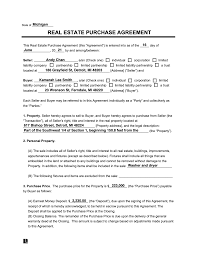 Free Real Estate Purchase Agreement Form How To Write It Legal Templates