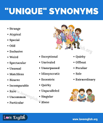 Unique Synonym 27 English Synonyms For Unique To Expand Your Vocabulary Love English In 2021 Interesting English Words Good Vocabulary Words Unique Synonym