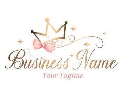 Custom Logo Design Gold Pink Bow Logo Bow Crown Gold Logo Fashion Boutique Logo Crown Bow Crown Logo Gold Glitter Bow Logo Gold Pink Gold Logo Design Custom Logo Design Boutique