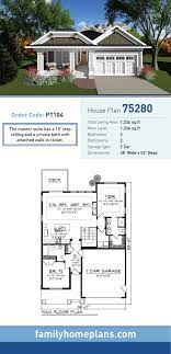 Southern Style House Plan 75280 With 2 Bed 2 Bath 2 Car Garage Bungalow House Plans Craftsman House Plans House Plans