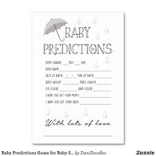 Baby Predictions Game For Baby Shower Table Number Zazzle Com Virtual Baby Shower Baby Prediction Virtual Baby Shower Ideas