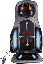 amazon com giantex back and neck massager shiatsu massage seat cushion with heat full back deep knead office massage chair shiatsu massage home office chairs