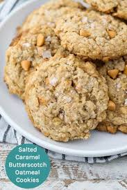 Salted Caramel Butterscotch Oatmeal Cookie Recipe Recipe Oatmeal Cookie Recipes Oatmeal Butterscotch Cookies Cookie Recipes