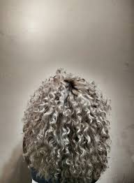 Ash Blonde Curly Hair Silver Hair Highlights Dyed Curly Hair Blonde Curly Hair
