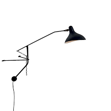 The mantis bs2 wall lamp by dcw has a long, thin, discreetly bent arm, an amusingly shaped shade and a sturdy wall mounting. Schottlander Mantis Bs2 Black Wall Lamp Free Shipping
