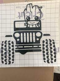 Baby Groot Jeep Decal Jeep Quotes Jeep Decals Jeep Stickers