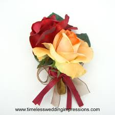 Featuring warm and earthy tones along with lush and vibrant hues, the fall season is known for its unique color palette. Fall Wedding Flowers Roses Corsage Real Touch Silk Wedding Flowers Autumn Fall Red Oran Fall Wedding Flowers Wedding Flower Decorations Daisy Wedding Flowers