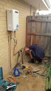 installation of continuous flow gas hot water heater hot water system hot water water systems