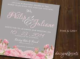 Pink And Grey Motif Wedding Invitation Wedding Invitations Invitations Wedding Color Palette