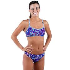 Womens Dolfin Uglies Printed Workout Bikini 2 Pc Set In