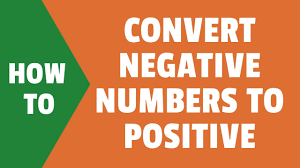 There are many reasons that you might want to change your phone number. Change Negative Number To Positive In Excel Remove Negative Sign