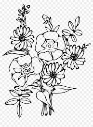 Download these amazing cliparts absolutely free and use these for creating your presentation, blog or website. Flowers Bouquet Decoration Transparent Image Bouquet Flowers Black And White Png Free Transparent Png Clipart Images Download