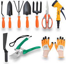 Goniry 10 Pieces Gardening Tools Set For Home Quality Gardening Work Kit Of Cultivator Hand Rack Weeder Trowel Pruner Garden Tool Kit Price In India Buy Goniry 10 Pieces Gardening Tools Set