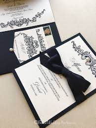 I Love This Royal Design For A Black Tie Wedding It Sets The Mood For The Event See Mor Black Tie Wedding Elegant Wedding Invitations Box Wedding Invitations