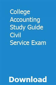 College Accounting Study Guide Civil Service Exam Civil Service Exam Study Guide Civil Service