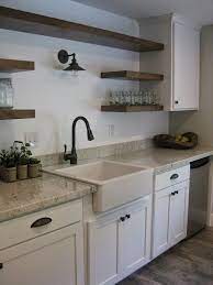 80 Easy Kitchen Decor With Open Shelves Ideas Kitchens Kitchendecor Kitchensh Kitchens Without Upper Cabinets Upper Kitchen Cabinets Simple Kitchen Remodel