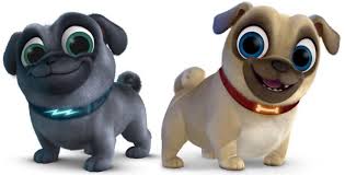 Puppy Dog Pals Bingo And Rolly Pug Cartoon Dog Party Puppies