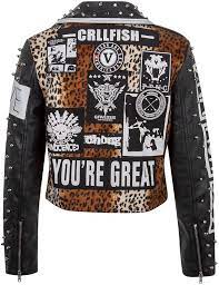 Punk Leather Jacket Womens Right Jackets Leather Jackets Women Jackets Jackets For Women