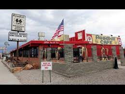 Route 66 National Motor Tour At Roadkill Cafe In Seligman Az Youtube