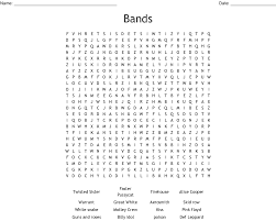 This is the classic word search puzzle where you need to locate a list of given words in a grid. Heavy Metal Bands Word Search Wordmint