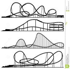 Coaster Silhouettes For T215 2 Roller Coaster Drawing Roller Coaster Amusement Park