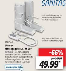 Sanitas venen massagegerät »sfm 90«, mit tasche. Sanitas Venen Massagegerat Sfm 90 Angebot Bei Lidl
