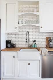 Grey ikea kitchen with grey backsplash and poppa. More About Butcher Blocks Where We Like To Use Them And Where We Don T The Grit And Polish