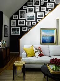 Black And White Gallery Wall Stairs Posh Pinterest Board Of The Week Black White Gallery Wall White Frames Black Walls Dark Wall