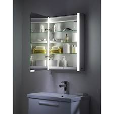 Roper Rhodes Plateau Illuminated Single Bathroom Cabinet With Double Sided Mirror Double Sided Mirror Edwardian Bathroom Bathroom