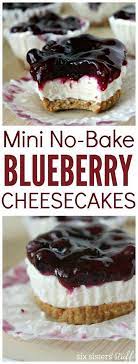 Mini Blueberry Cheesecakes Cucina De Yung Desserts Dessert Recipes No Bake Blueberry Cheesecake