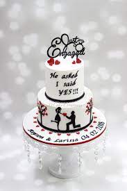 This was no ordinary cake, as it was for an engagement! Engagement Cake Designs Ideas