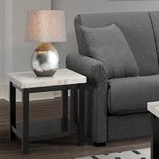 Accent your living room with a coffee, console, sofa or end table. Copper Grove Arinsal Square Black Wood Coffee Table With White Marble Top Overstock 29158688