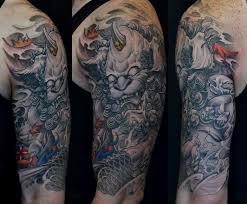 Black And Grey Dog Tattoo Asian Black And Grey Archives Chronic Ink Dragon Sleeve Tattoos Sleeve Tattoos Japanese Sleeve Tattoos